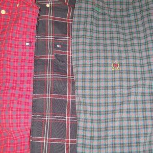 Tommy Hilfiger Shirt Men's SIZE LARGE Lot of 3